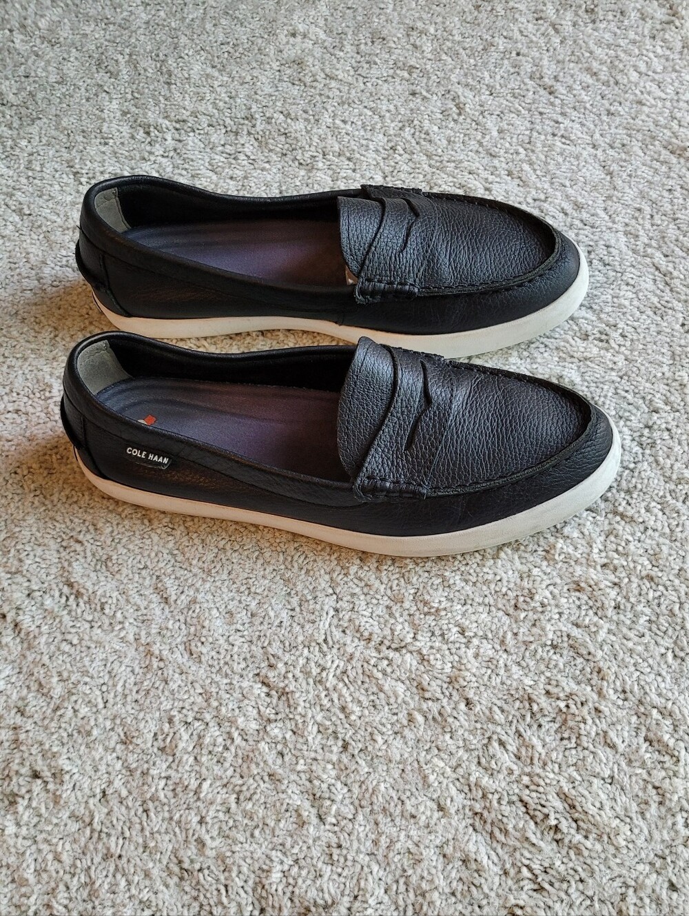 Cole Haan Leather Sneakers  Black & White Size 10
